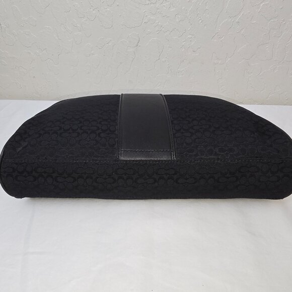 Coach F05094 Black Signature C Jacquard Canvas Cosmetic Case Dopp Kit Pouch - Picture 5 of 7